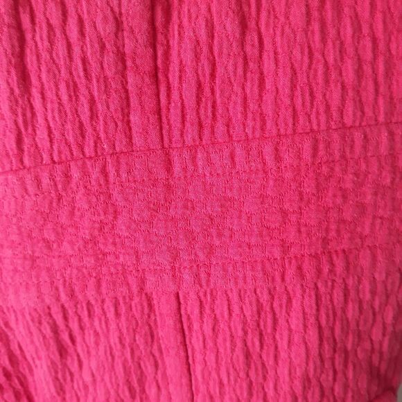 Dialogue Lined Trench Coat Women Medium Red Clasp Closure Lined Pockets - Picture 4 of 14